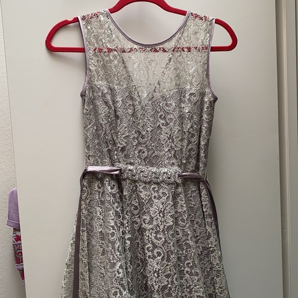 Lace Tank Dress and Beaded Sash - Picture 6 of 8